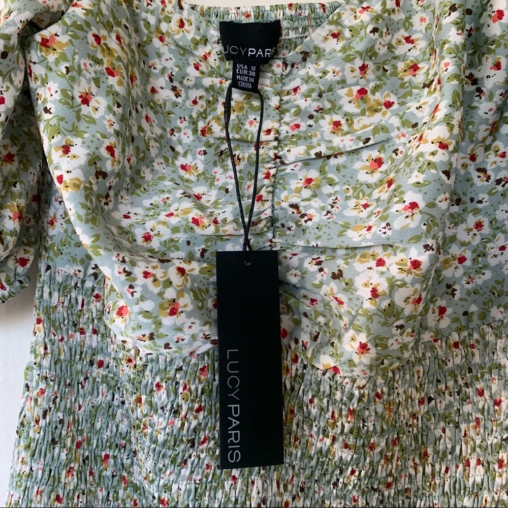 Lucy Paris Smocked Printed Dress - Picture 13 of 13